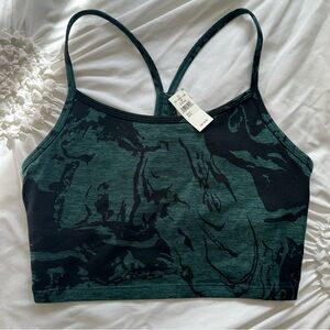 Cropped Tank Top With Attached Sports Bra